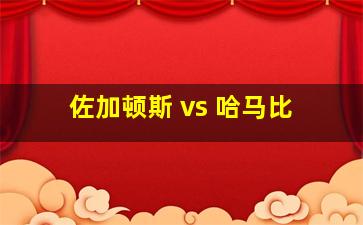 佐加顿斯 vs 哈马比